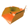Schaufel BSM 250, lackiert, Gelborange Schaufel BSM 250, lackiert, Gelborange