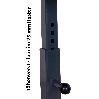 ESD-Materialständer, einseitig neigbar mit höhenverstellbarer Ladefläche 520-800mm-Beschreibung lesen