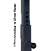 ESD-Materialständer, einseitig neigbar mit höhenverstellbarer Ladefläche 520-800mm