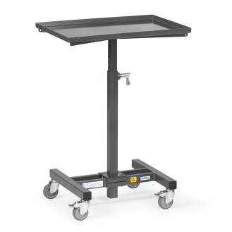 Soporte material ESD, altura ajustable, 720-995 mm, c. carga 150 kg, 510x410 mm-Leer más