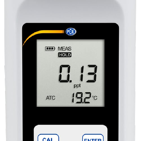 PCE Instruments Salzgehalt Messgerät PCE-PWT 10 |Tester für Reinstwasser |Salzgehalt: 0,00  10.00 ppt-Beschreibung lesen