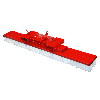 Gabelstapler-Kehrbesen SKB 200, lackiert, Feuerrot Gabelstapler-Kehrbesen SKB 200, lackiert, Feuerrot