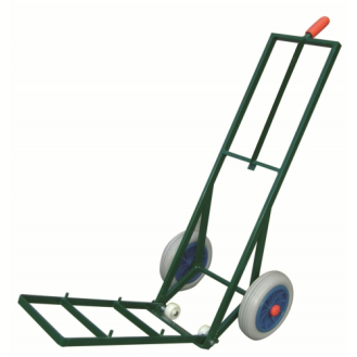 Carro reparto pala plegable 600 ruedas impinchables. (carga 250 kg)-Leer más
