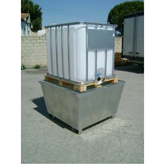 Cubeta galvanizada 1000 L-Leer más