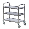 Carro 3 bandejas inox