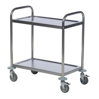 Carro 2 bandejas inox.-Leer más