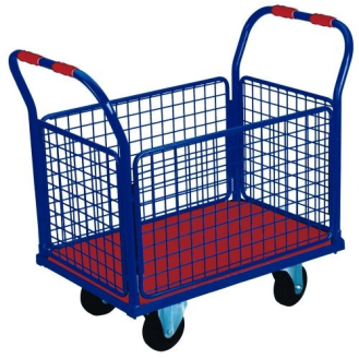 Plataforma malla 910 x 610 x 1040 Ruedas macizas (800 kg)-Leer más