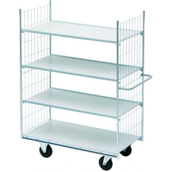 Carrello di stoccaggio con ripiani regolabili-Leggi tutto
