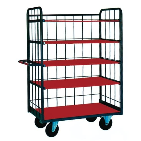 Estantería rodante con baldas desmontables Estantería rodante con baldas desmontables-Leer más