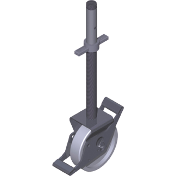 Zarges Lenkrolle mit Spindel 200mm Durchmesser-Beschreibung lesen