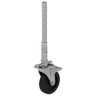 Lenkrolle mit Feststellbremse und Spindel 200mm, elektrisch leitfähig-Beschreibung lesen