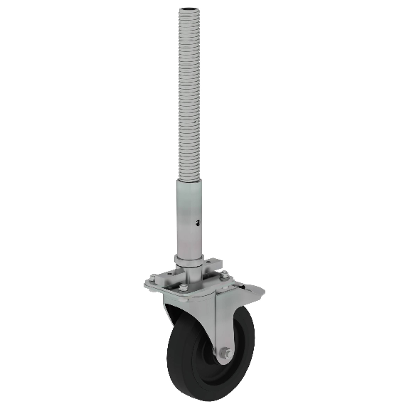 Lenkrolle mit Feststellbremse und Spindel 200mm, elektrisch leitfähig-Beschreibung lesen