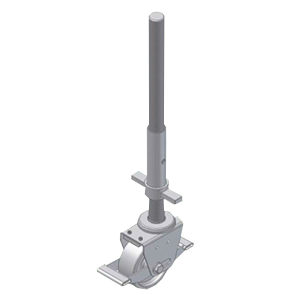 Roulette pivotante ZARGES en fonte d'aluminium D = 125 mm-Leggi tutto