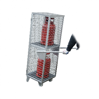 Gasflaschen-Depot GFD-R 2, feuerverzinkt, 2 Türen, Drahtgitter für 2x 11 kg-Gasflaschen-Beschreibung lesen