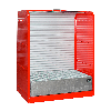 Gefahrstoff-Rollladenschrank RSG-1, max. 2x 200-l-Fässer, Feuerrot