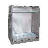 Gefahrstoff-Rollladenschrank RSG-3, lackiert, Mausgrau