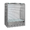 Gefahrstoff-Rollladenschrank RSG-1, max. 2x 200-l-Fässer, Mausgrau