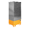 Gefahrstoff-Schrank GS-1, abschließbar, für max. 1x200l Fass, Gelborange
