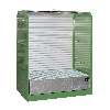 Gefahrstoff-Rollladenschrank RSG-1, max. 2x 200-l-Fässer, Resedagrün