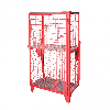 Gasflaschen-Depot GFD-R 4, Feuerrot, 1 Tür, Drahtgitter für 4x 11 kg-Gasflaschen