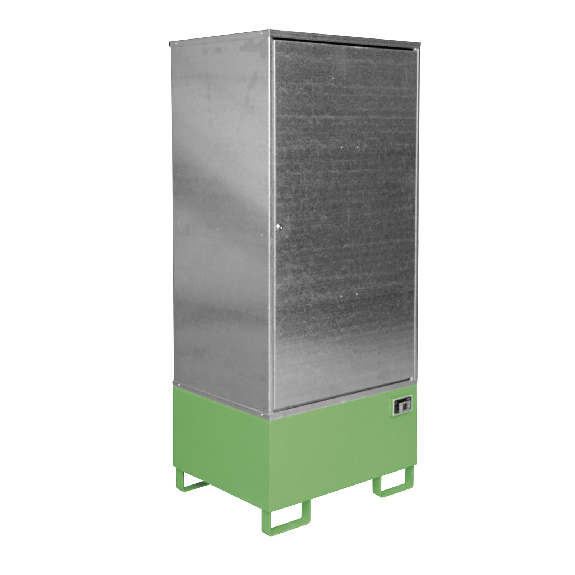 Gefahrstoff-Schrank GS-1, abschließbar, für max. 1x200l Fass, Resedagrün Gefahrstoff-Schrank GS-1, abschließbar, für max. 1x200l Fass, Resedagrün-Beschreibung lesen