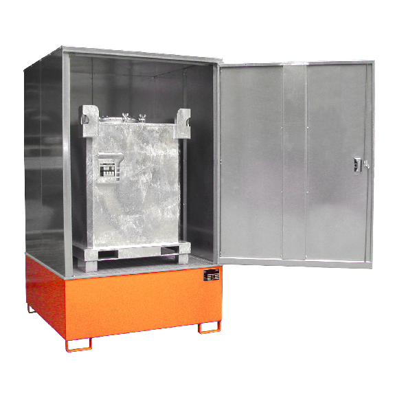 Gefahrstoff-Schrank GS-4, abschließbar, für max. 1x1000l IPC, Gelborange Gefahrstoff-Schrank GS-4, abschließbar, für max. 1x1000l IPC, Gelborange-Beschreibung lesen