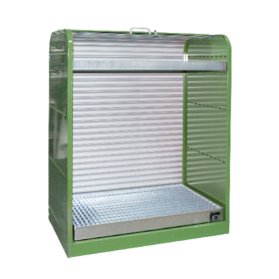 Gefahrstoff-Rollladenschrank RSG-3, lackiert, Resedagrün Gefahrstoff-Rollladenschrank RSG-3, lackiert, Resedagrün-Beschreibung lesen