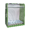 Gefahrstoff-Rollladenschrank RSG-3, lackiert, Resedagrün Gefahrstoff-Rollladenschrank RSG-3, lackiert, Resedagrün