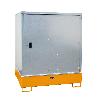 Gefahrstoff-Schrank GS-3, abschließbar, für max. 4x200l Fässer, Gelborange