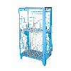 Gasflaschen-Depot GFD-R 4, Lichtblau, 1 Tür, Drahtgitter für 4x 11 kg-Gasflaschen
