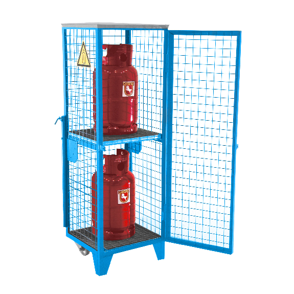 Gasflaschen-Depot GFD-R 2, Lichtblau, 2 Türen, Drahtgitter Gasflaschen-Depot GFD-R 2, Lichtblau, 2 Türen, Drahtgitter-Beschreibung lesen
