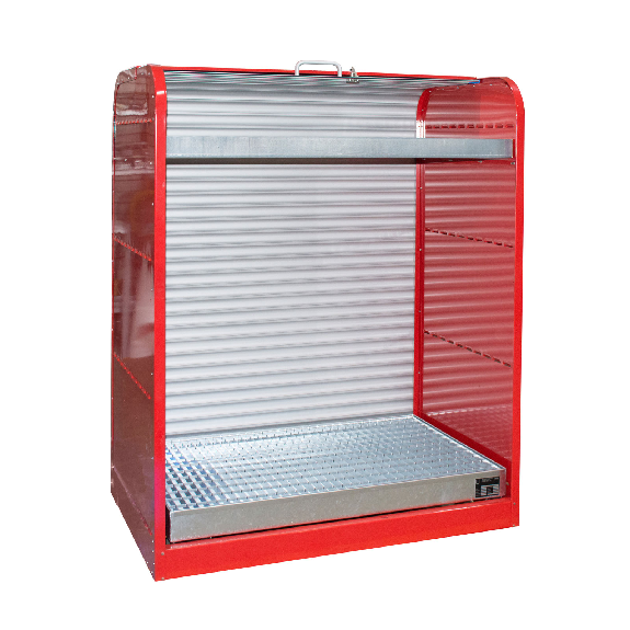 Gefahrstoff-Rollladenschrank RSG-3, lackiert, Feuerrot Gefahrstoff-Rollladenschrank RSG-3, lackiert, Feuerrot-Beschreibung lesen
