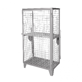 Gasflaschen-Depot GFD-R 4, Mausgrau, 1 Tür, Drahtgitter für 4x 11 kg-Gasflaschen-Beschreibung lesen