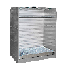 Gefahrstoff-Rollladenschrank RSG-2 mit verzinktem Gitterrostboden