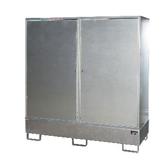 Sicherheitsschrank für Fässer 2x200L-Beschreibung lesen