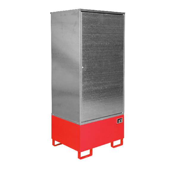 Gefahrstoff-Schrank GS-1, abschließbar, für max. 1x200l Fass, Feuerrot Gefahrstoff-Schrank GS-1, abschließbar, für max. 1x200l Fass, Feuerrot-Beschreibung lesen