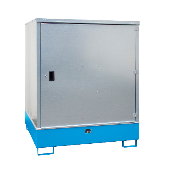 Gefahrstoff-Schrank GS-3, abschließbar, für max. 4x200l Fässer, Lichtblau Gefahrstoff-Schrank GS-3, abschließbar, für max. 4x200l Fässer, Lichtblau-Beschreibung lesen