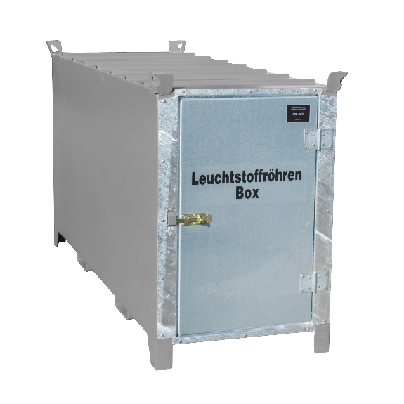 Leuchtstoffröhren-Box SL 200 nach ADR/RID 1.1.3.10c, Mausgrau mit verzinkter Tür Leuchtstoffröhren-Box SL 200 nach ADR/RID 1.1.3.10c, Mausgrau mit verzinkter Tür-Beschreibung lesen