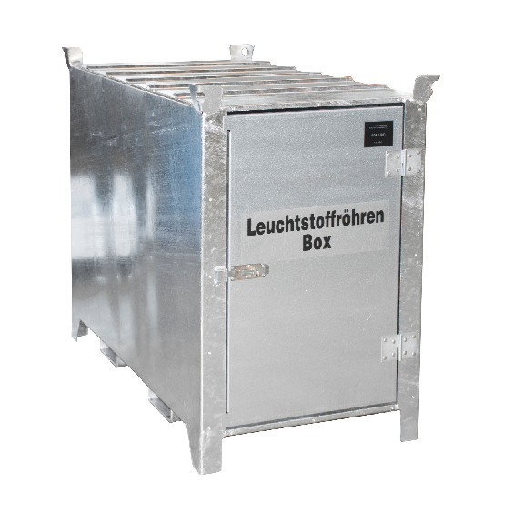 Leuchtstoffröhren-Box SL 150 nach ADR/RID 1.1.3.10c, feuerverzinkt mit verzinkter Tür Leuchtstoffröhren-Box SL 150 nach ADR/RID 1.1.3.10c, feuerverzinkt mit verzinkter Tür-Beschreibung lesen