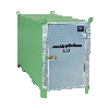 Leuchtstoffröhren-Box SL 150 nach ADR/RID 1.1.3.10c, Resedagrün mit verzinkter Tür