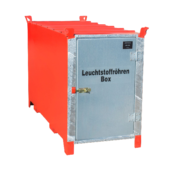 Leuchtstoffröhren-Box SL 150 nach ADR/RID 1.1.3.10c, Feuerrot mit verzinkter Tür Leuchtstoffröhren-Box SL 150 nach ADR/RID 1.1.3.10c, Feuerrot mit verzinkter Tür-Beschreibung lesen