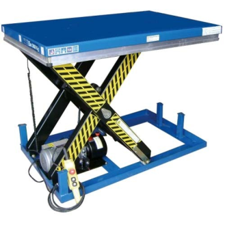 Mesa elevadora eléctrica Extraplana 1000 kg con rampa-Leer más