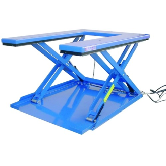 Mesa elevadora eléctrica en U 1500 KG elevación 860 mm-Leer más