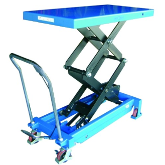 Mesa elevadora manual 1.000 kg, asa desmontable, eleva a 1875 mm-Leer más