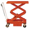 Mesa elevadora eléctrica rodante a batería 500 KG a 1618 mm