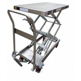 Mesa elevadora manual inox 350 kg 910 X 500 a 1370 mm-Leer más