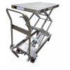 Mesa elevadora manual inox 350 kg 910 X 500 a 1370 mm