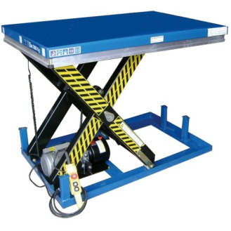 Mesa elevadora eléctrica 2000 kg, plataforma 1300 x 1000 mm-Leer más
