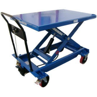 Mesa elevadora manual 1000 KG, dimensiones 1200 x 800, elevación 1225 mm-Leer más
