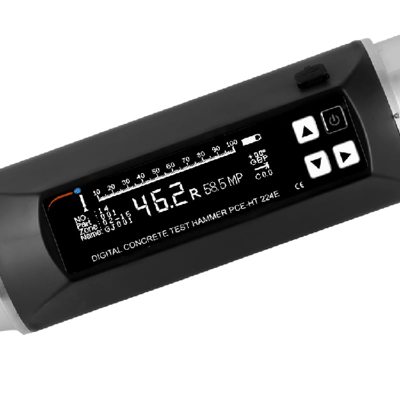 PCE Instruments digitaler Betonprüfhammer PCE-HT 224E |Nominale kinetische Energie 10 ... 100 N/mm²-Beschreibung lesen